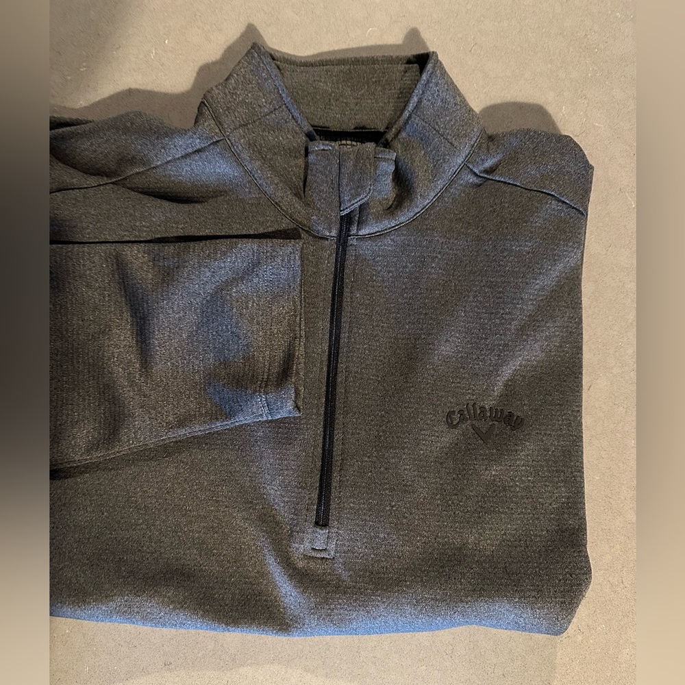 Callaway Golf Mens Printed 1/4 Zip Golf Pullover